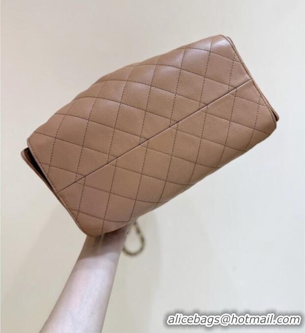 Promotional Chanel 25 Small Handbag in Grained Calfskin AS5293 Caramel 2025 Top Quality