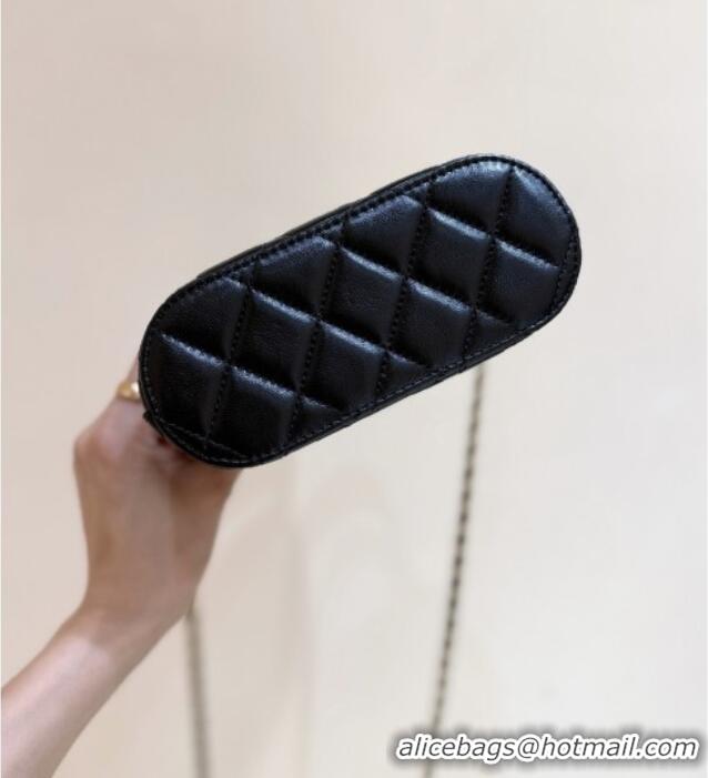 Well Crafted Chanel Suede & Lambskin Clutch with Chain AP4742 Black/Brown 2025 Top Quality