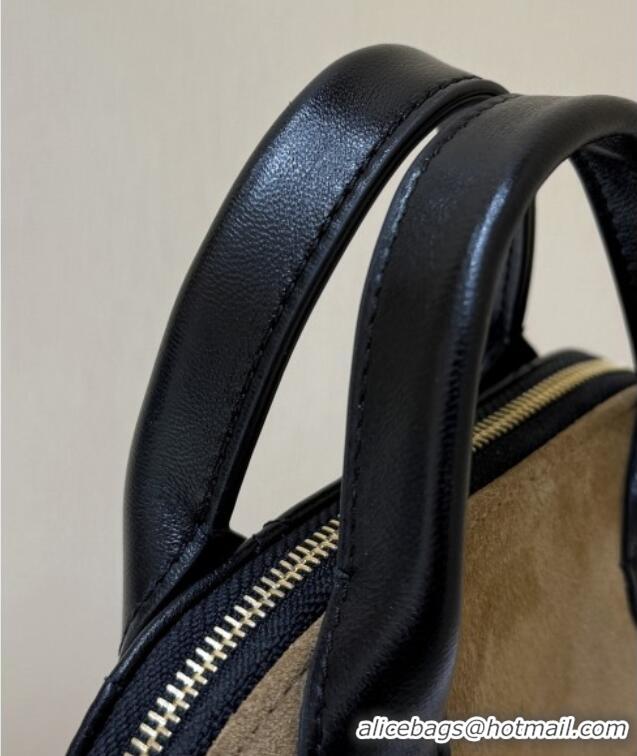 Well Crafted Chanel Suede & Lambskin Clutch with Chain AP4742 Black/Brown 2025 Top Quality