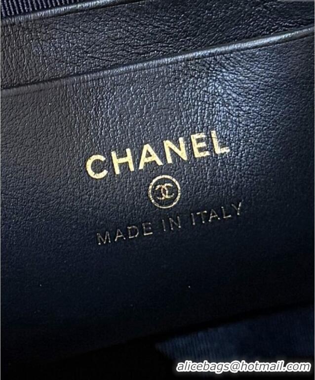 Well Crafted Chanel Suede & Lambskin Clutch with Chain AP4742 Black/Brown 2025 Top Quality
