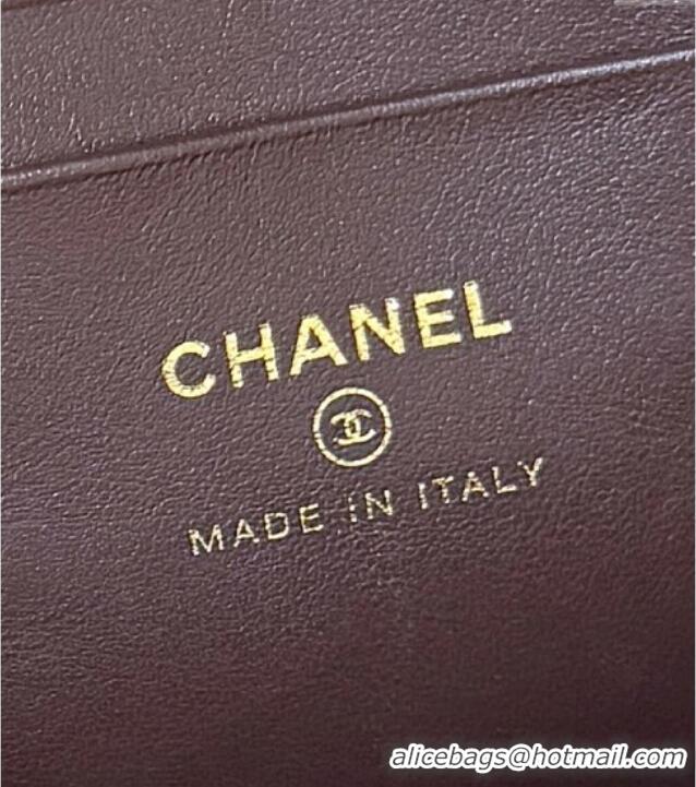 Most Popular Chanel Grained Calfskin Clutch with Chain AP4742 Black 2025 Top Quality