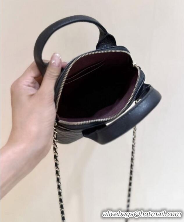 Most Popular Chanel Grained Calfskin Clutch with Chain AP4742 Black 2025 Top Quality