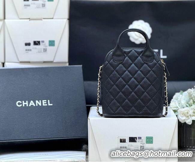 Most Popular Chanel Grained Calfskin Clutch with Chain AP4742 Black 2025 Top Quality