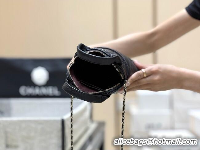 Most Popular Chanel Grained Calfskin Clutch with Chain AP4742 Black 2025 Top Quality