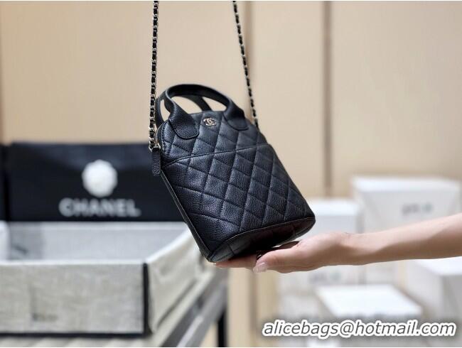 Most Popular Chanel Grained Calfskin Clutch with Chain AP4742 Black 2025 Top Quality