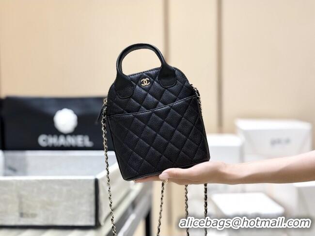 Most Popular Chanel Grained Calfskin Clutch with Chain AP4742 Black 2025 Top Quality