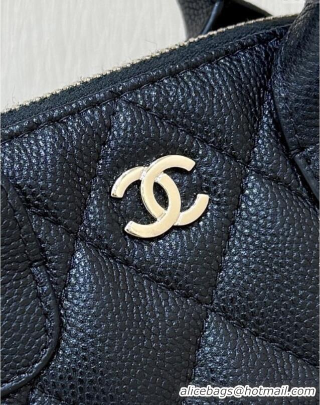 Most Popular Chanel Grained Calfskin Clutch with Chain AP4742 Black 2025 Top Quality
