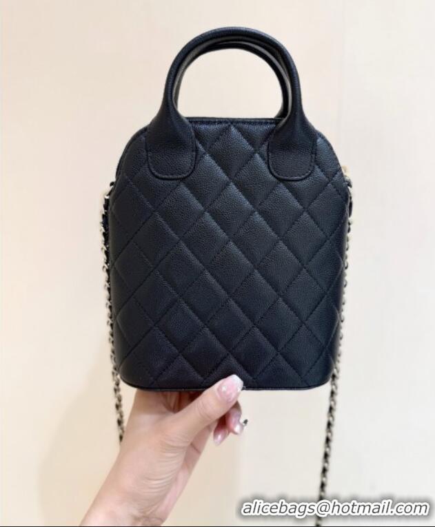 Most Popular Chanel Grained Calfskin Clutch with Chain AP4742 Black 2025 Top Quality