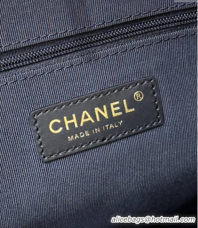 Trendy Design Chanel Suede Calfskin & Shiny Lambskin Shopping Bag AS5636 Black/Brown 2025 Top Quality