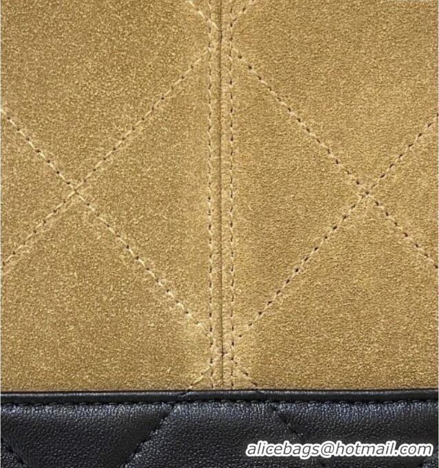 Trendy Design Chanel Suede Calfskin & Shiny Lambskin Shopping Bag AS5636 Black/Brown 2025 Top Quality