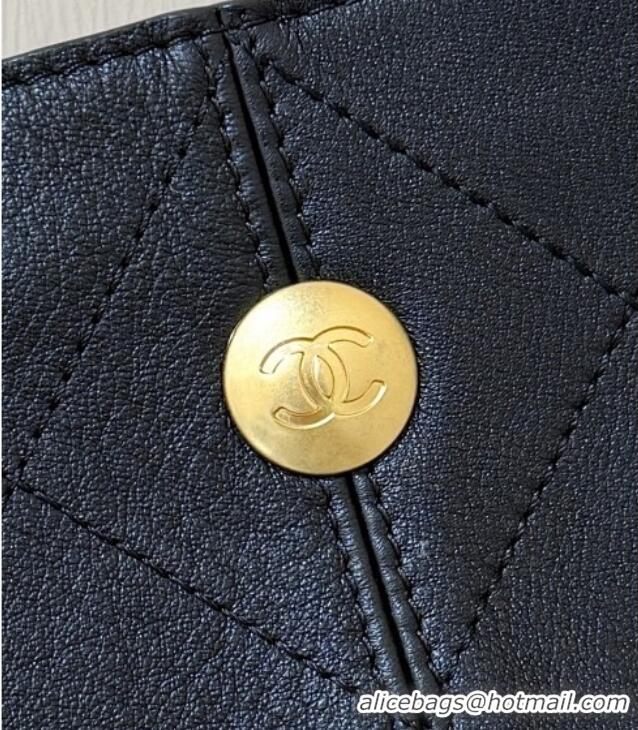 Famous Brand Chanel Calfskin Shopping Bag AS5636 Black 2025 Top Quality