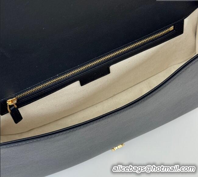 Trendy Design Gucci Blondie Large Top Handle Bag 815716 Black/White Canvas 2024
