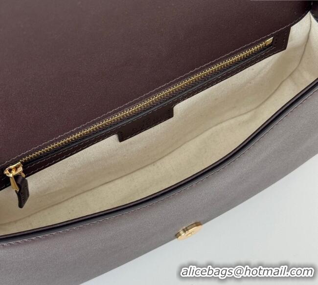 Grade Quality Gucci Blondie Leather Top Handle bag 815714 Coffee Brown 2024