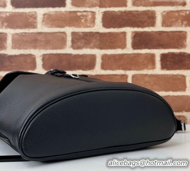 Top Quality Gucci Mens Leather Large Backpack Bag 816750 Black 2024