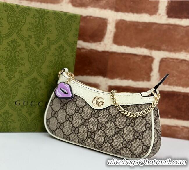 Best Quality Gucci GG Canvas Mini bag 784732 White 2024