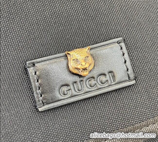 Inexpensive Gucci Black Canvas Backpack Bag with Web 429037 2024