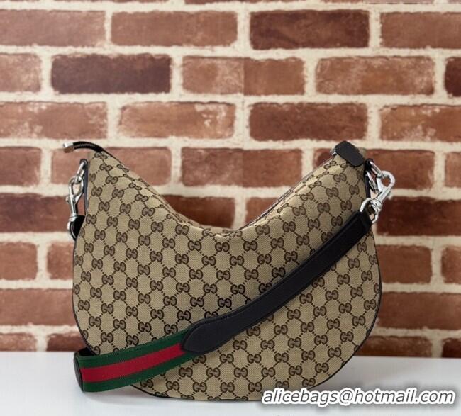 Best Price Gucci Mens GG Canvas B Medium Shoulder Bag 817420 Beige 2024