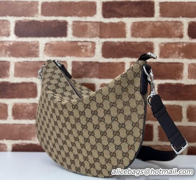Best Price Gucci Mens GG Canvas B Medium Shoulder Bag 817420 Beige 2024
