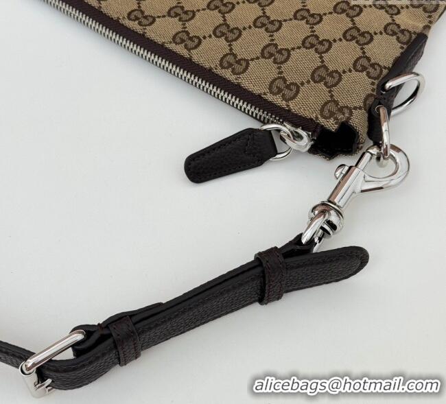 Best Price Gucci Mens GG Canvas B Medium Shoulder Bag 817420 Beige 2024