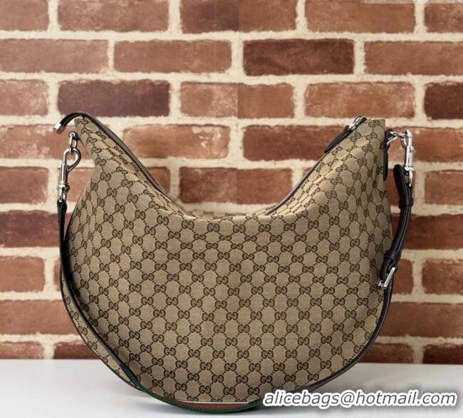 Luxury Cheap Gucci Mens GG Canvas B Large Shoulder Bag 800194 Beige 2024