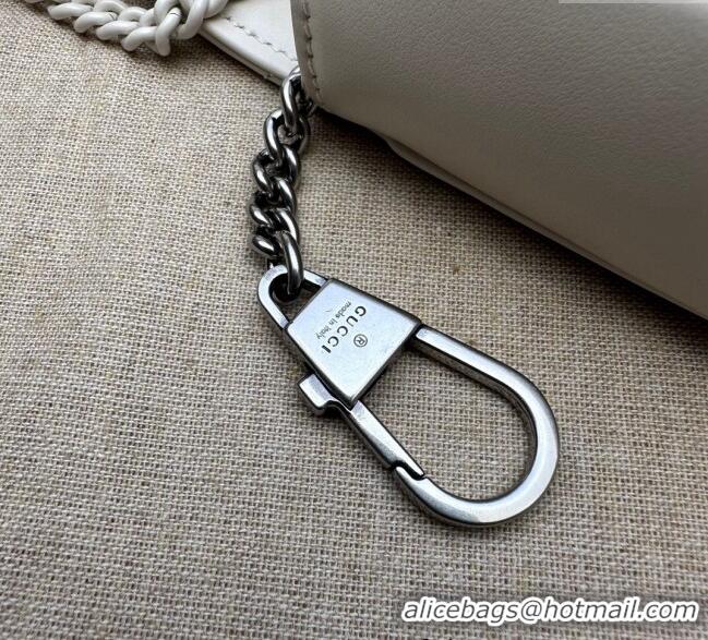 Buy Fashionable Gucci GG Marmont Matelasse Leather Super Mini Bag ‎476433 All White 2024