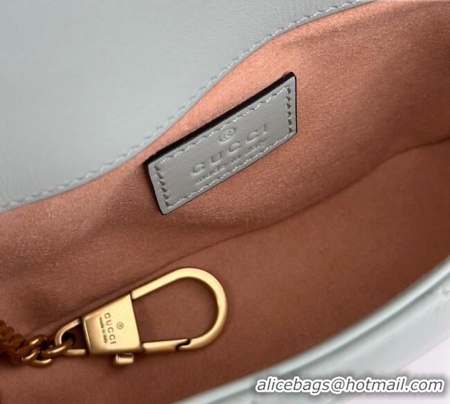 Buy Discount Gucci GG Marmont Matelasse Leather Super Mini Bag ‎476433 Pale Green 2024