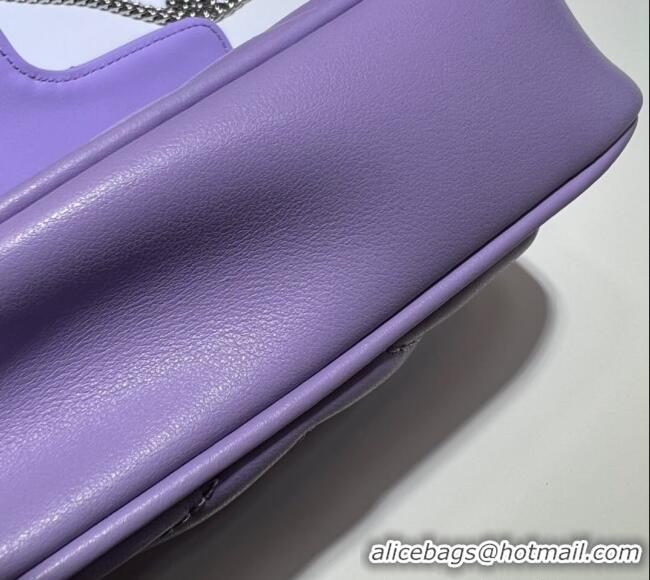 Top Quality Gucci GG Marmont Matelasse Leather Super Mini Bag ‎476433 Purple 2024