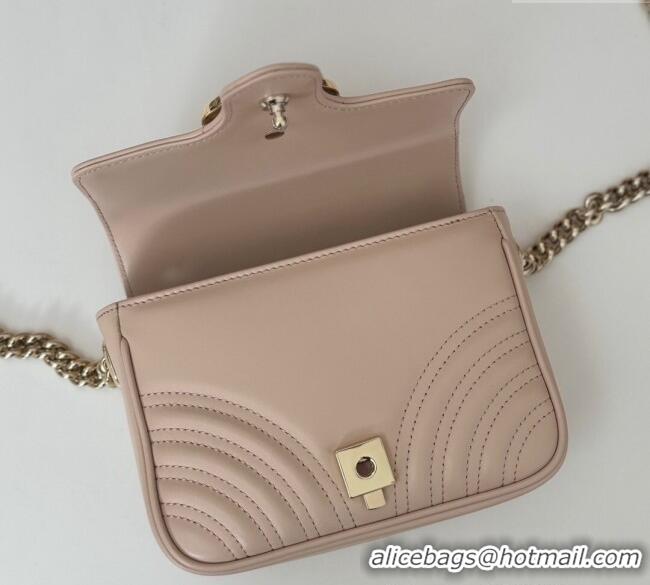 Cheap Price Gucci GG Marmont Leather Mini Top Handle Bag 811238 Light Pink 2024