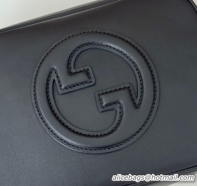 Famous Brand Gucci Blondie Leather Mini Shoulder Bag 820429 Black 2024
