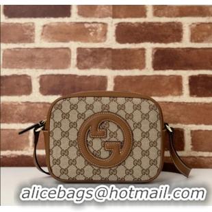 Low Cost Gucci Blondie GG Canvas Mini Shoulder Bag 820429 Brown 2024