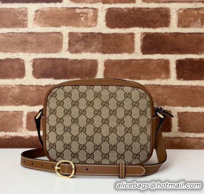 Low Cost Gucci Blondie GG Canvas Mini Shoulder Bag 820429 Brown 2024