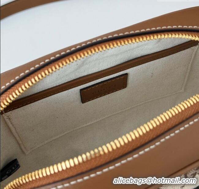 Low Cost Gucci Blondie GG Canvas Mini Shoulder Bag 820429 Brown 2024