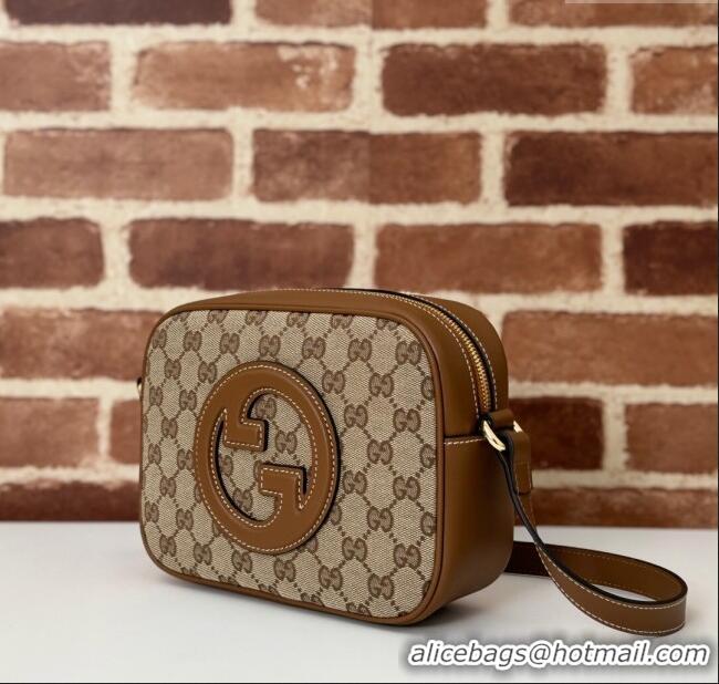 Low Cost Gucci Blondie GG Canvas Mini Shoulder Bag 820429 Brown 2024