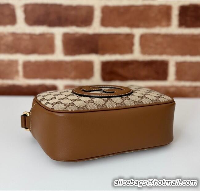 Low Cost Gucci Blondie GG Canvas Mini Shoulder Bag 820429 Brown 2024