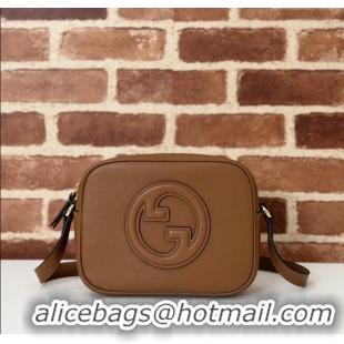Best Quality Gucci Blondie Leather Mini Shoulder Bag 820429 Brown 2024