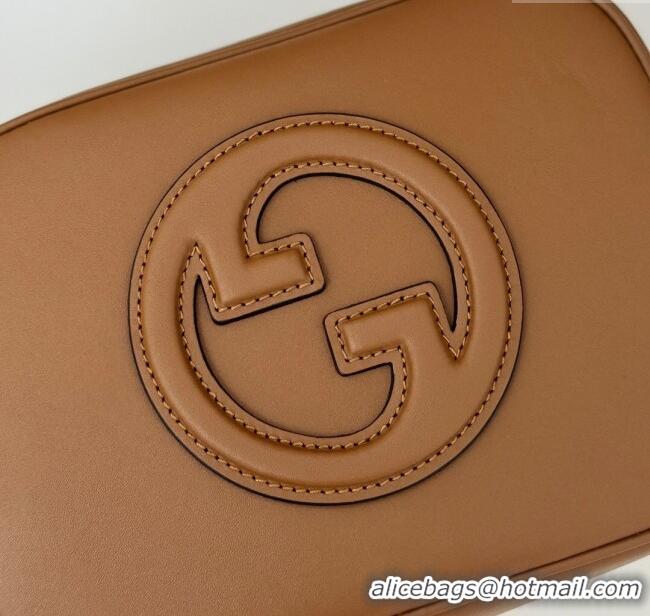 Best Quality Gucci Blondie Leather Mini Shoulder Bag 820429 Brown 2024