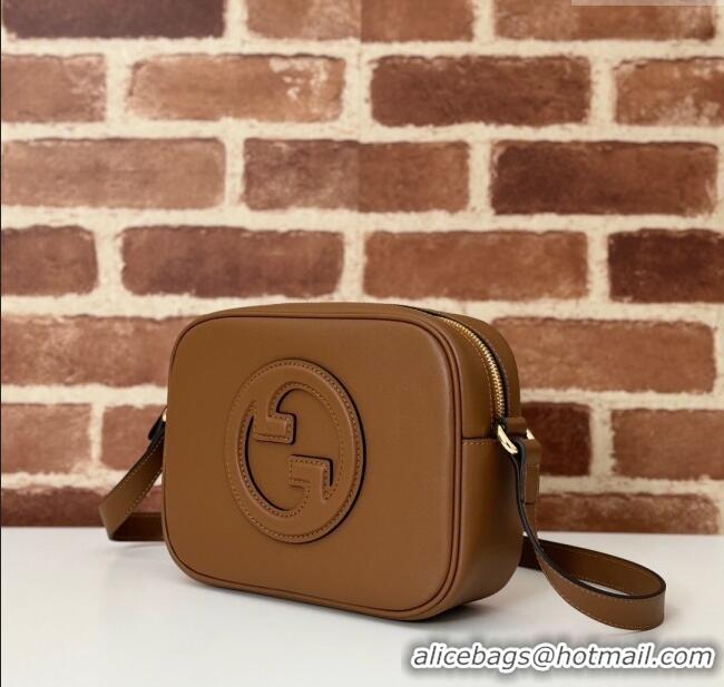 Best Quality Gucci Blondie Leather Mini Shoulder Bag 820429 Brown 2024