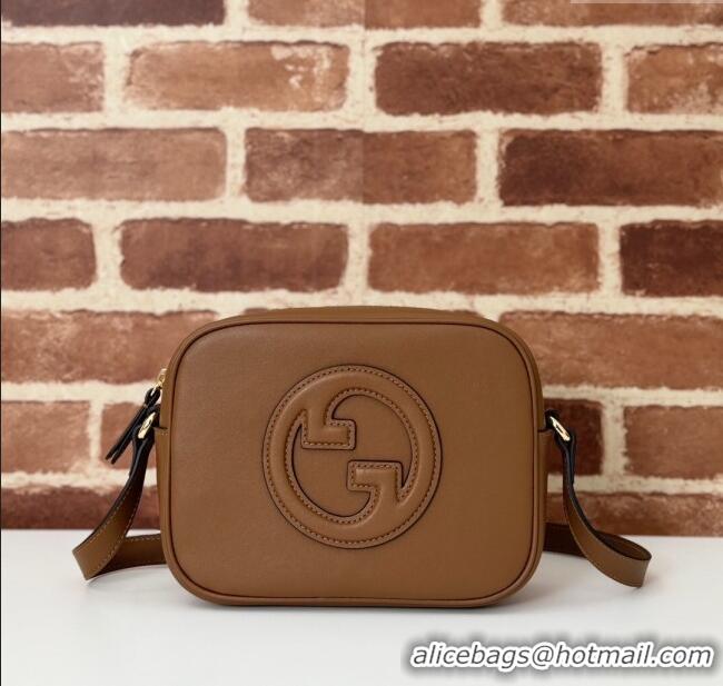Best Quality Gucci Blondie Leather Mini Shoulder Bag 820429 Brown 2024
