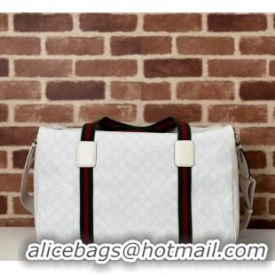 Best Quality Gucci GG Canvas Duffle bag 799871 White 2024