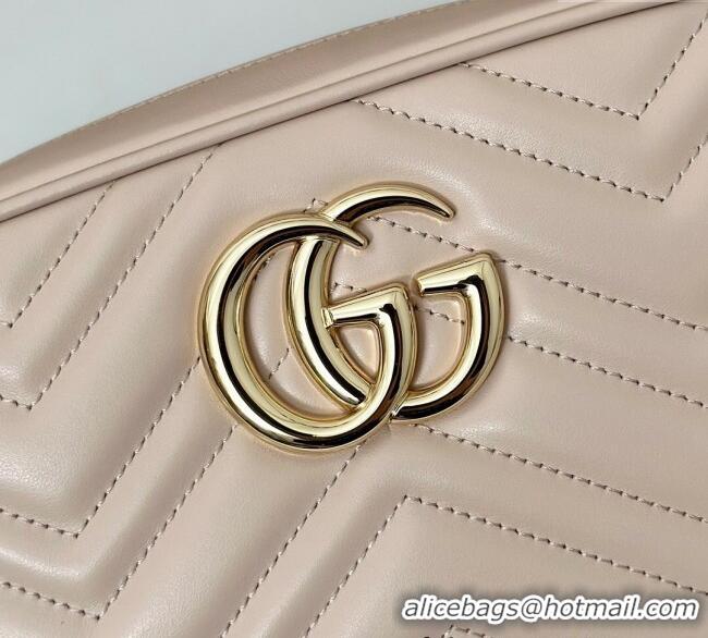 Buy Discount Gucci GG Marmont Leather Small Shoulder Bag 447632 Light Pink 2024