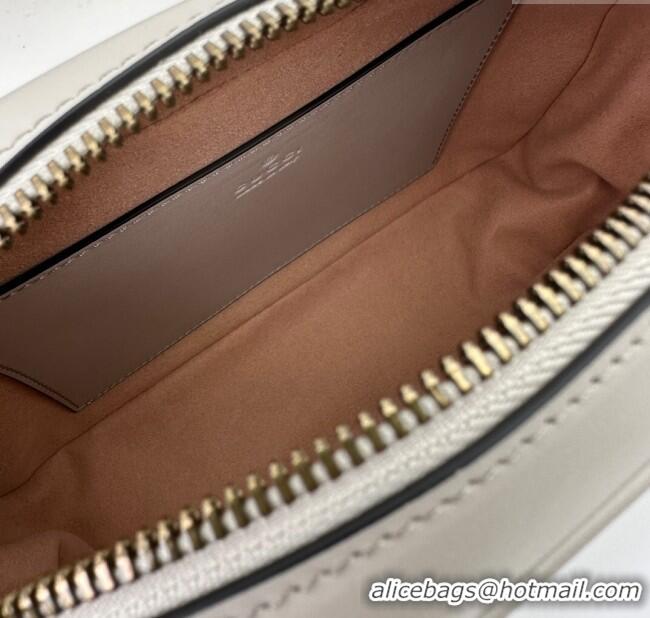 Affordable Price Gucci GG Marmont Leather Small Shoulder Bag 447632 Light Grey 2024