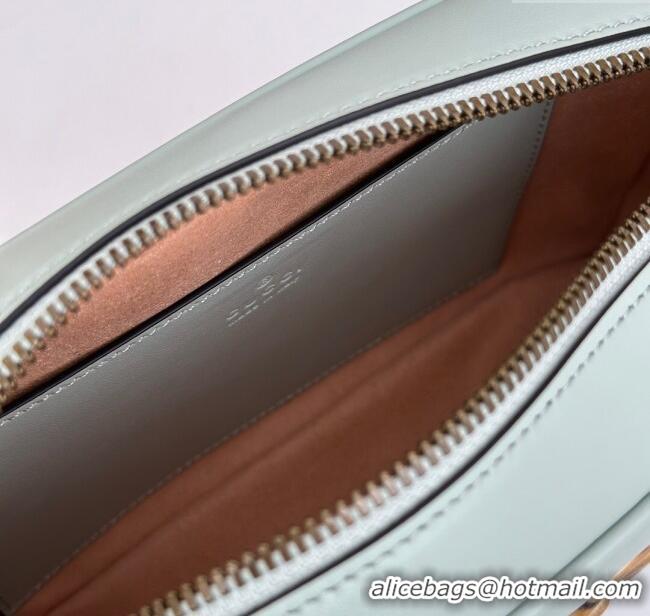 Inexpensive Gucci GG Marmont Leather Small Shoulder Bag 447632 Pale Green 2024