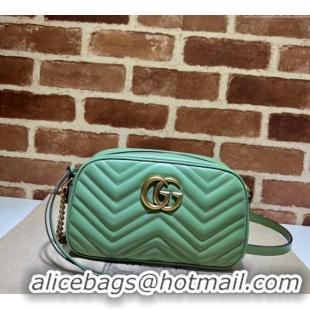 Best Price Gucci GG Marmont Matelassé Shoulder Bag 447632 Sage Green 2024