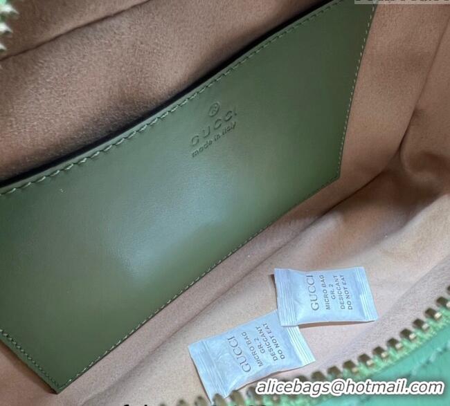 Best Price Gucci GG Marmont Matelassé Shoulder Bag 447632 Sage Green 2024