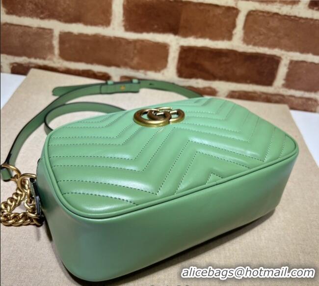 Best Price Gucci GG Marmont Matelassé Shoulder Bag 447632 Sage Green 2024