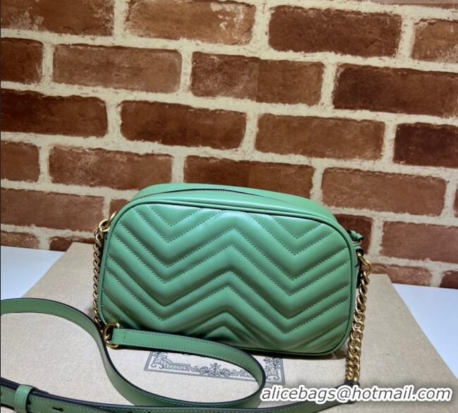 Best Price Gucci GG Marmont Matelassé Shoulder Bag 447632 Sage Green 2024