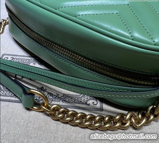 Best Price Gucci GG Marmont Matelassé Shoulder Bag 447632 Sage Green 2024