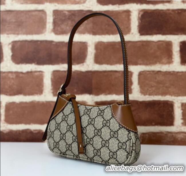 Famous Brand Gucci GG Canvas Emblem Mini Shoulder bag 820696 Brown 2024