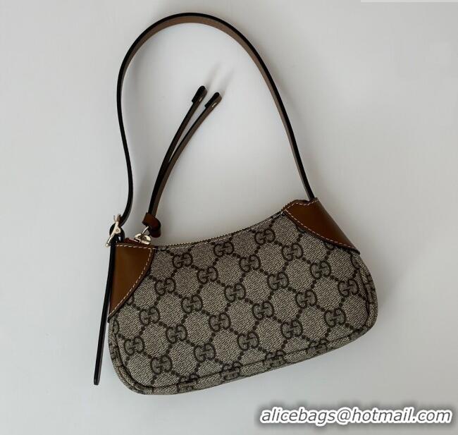 Famous Brand Gucci GG Canvas Emblem Mini Shoulder bag 820696 Brown 2024