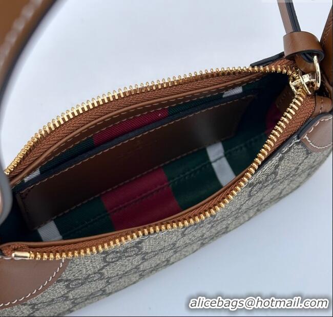 Famous Brand Gucci GG Canvas Emblem Mini Shoulder bag 820696 Brown 2024